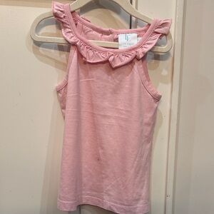 Little English Soft Pink Ruffle Tank Top